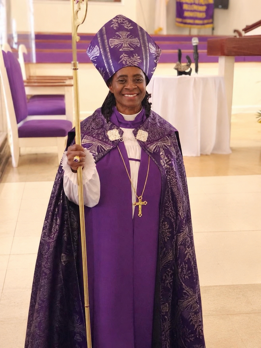 Bishop shares testimony about the impact of Elder Tiffany Haywood's message, Leading While Becoming.